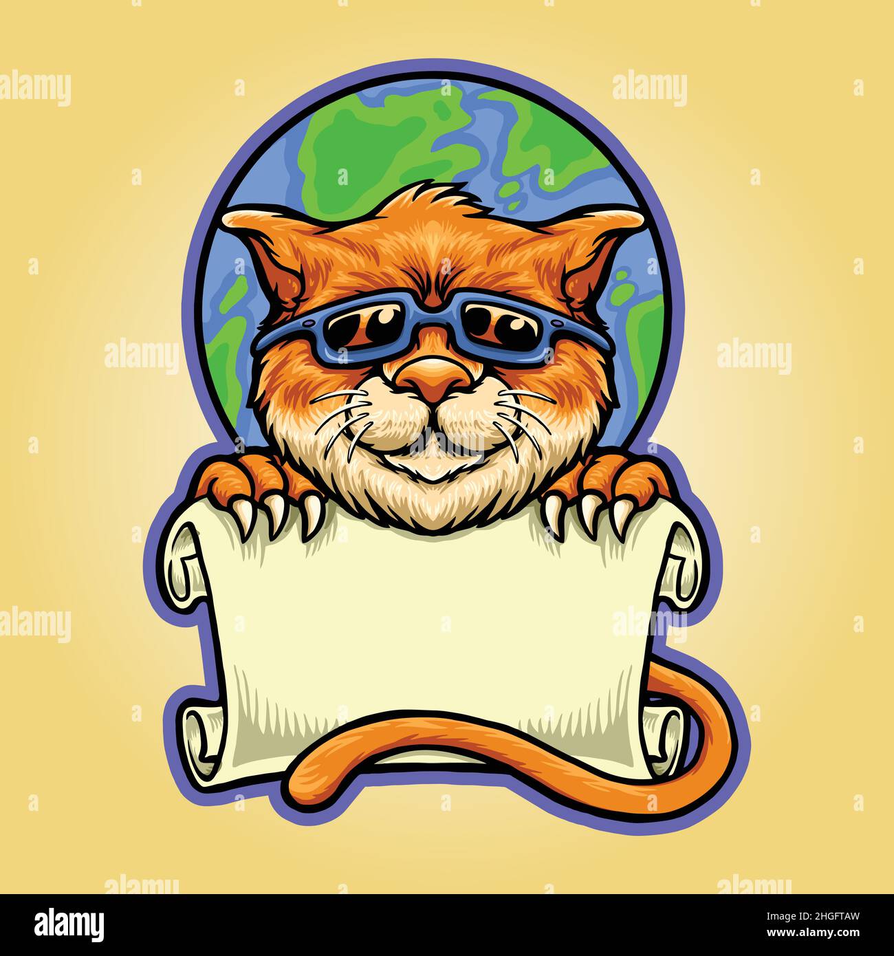 International World Cat Day Template Vector illustrations for your work