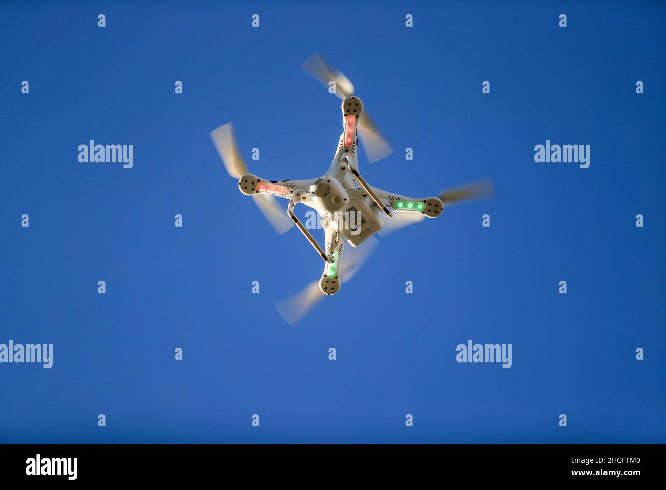 PHANTOM  drone Fly Stock Photo