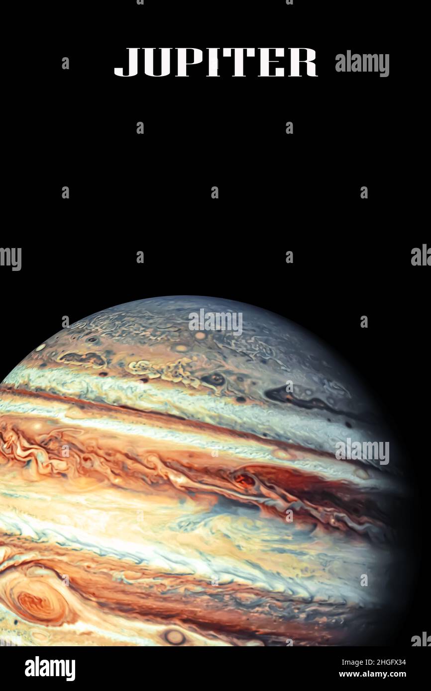Artist view of the Jupiter planet Stock Photo