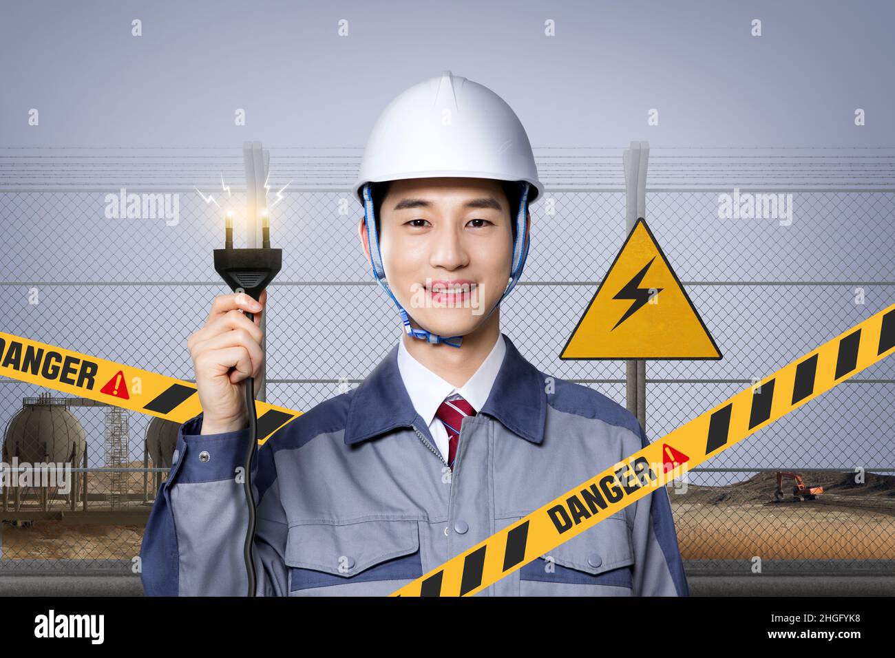 eletrical-safety-precautions-poster-stock-photo-alamy