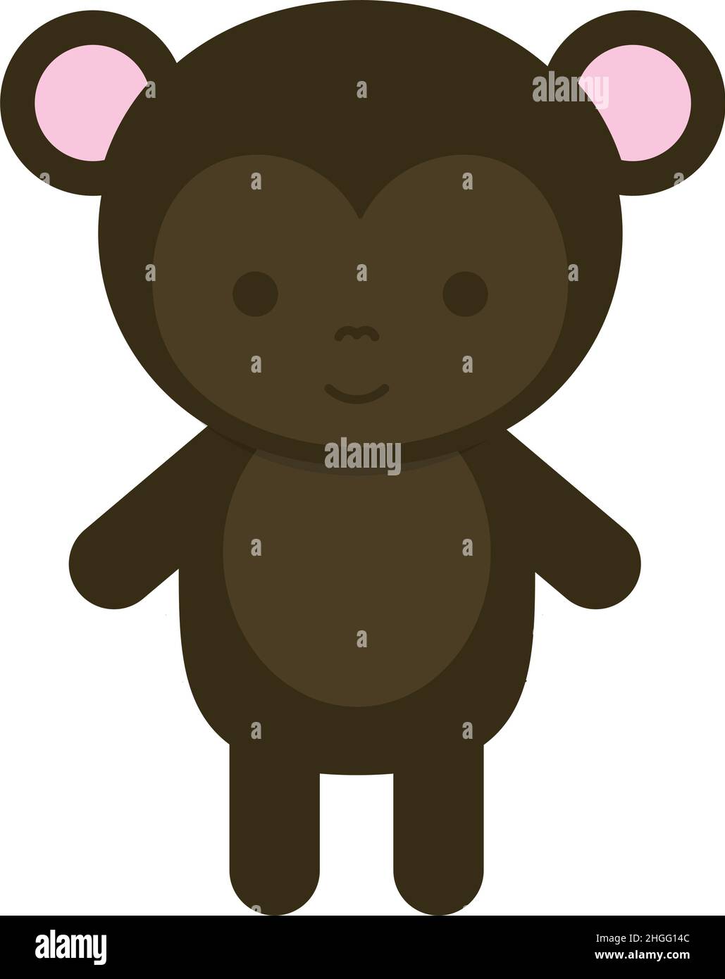 cute little monkey Stock Vector Image & Art - Alamy