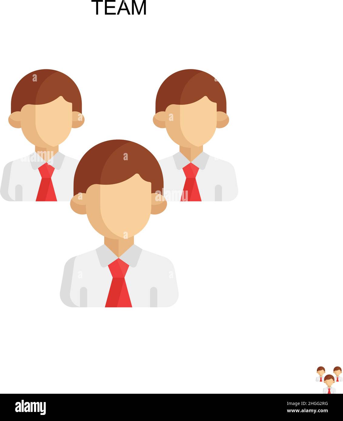 Team Simple vector icon.Perfect color modern pictogram on editable ...