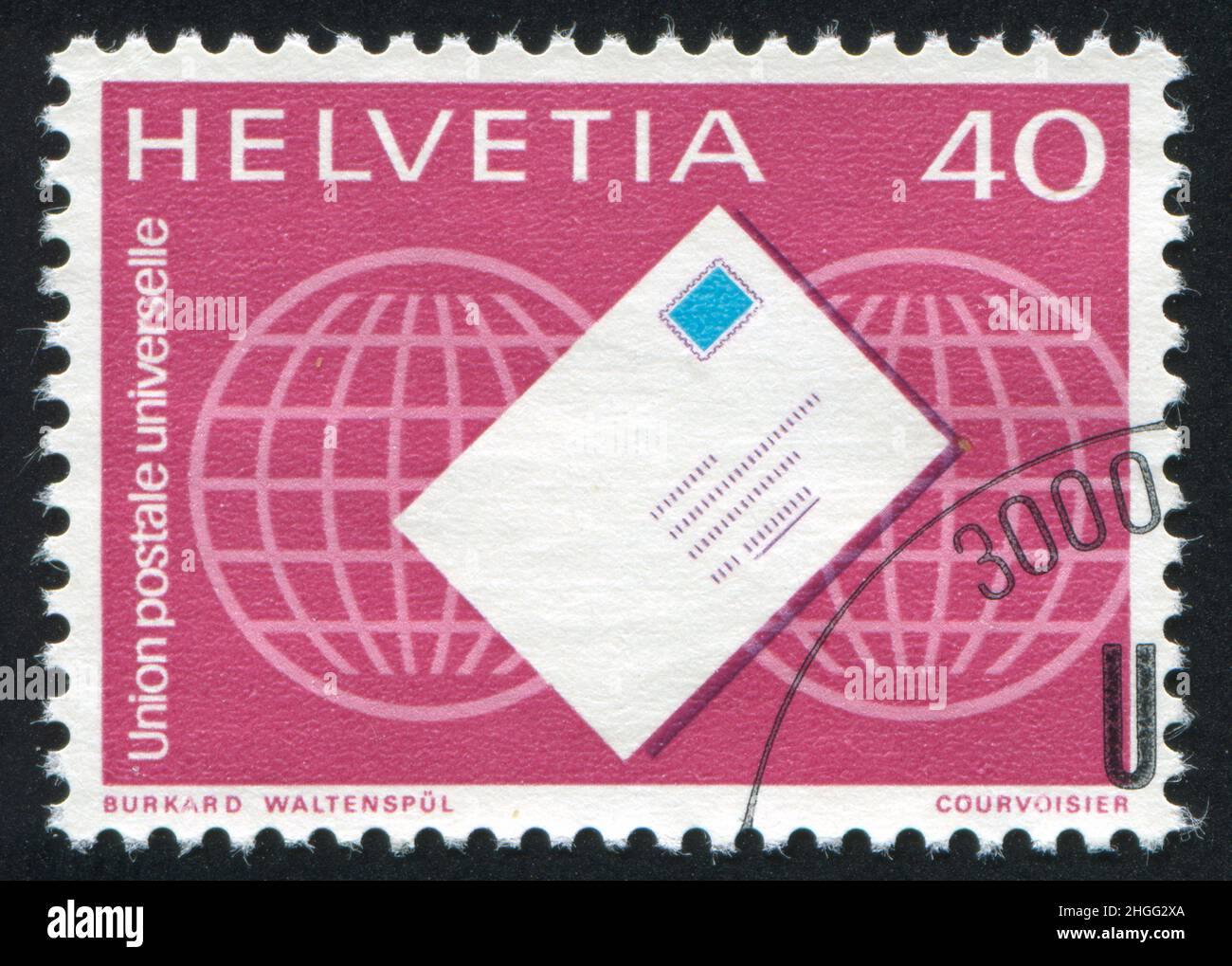 SWITZERLAND CIRCA 1976 Stamp Printed By Switzerland Shows First SWITZERLAND CIRCA 1976 Stamp Printed By Switzerland Shows First
