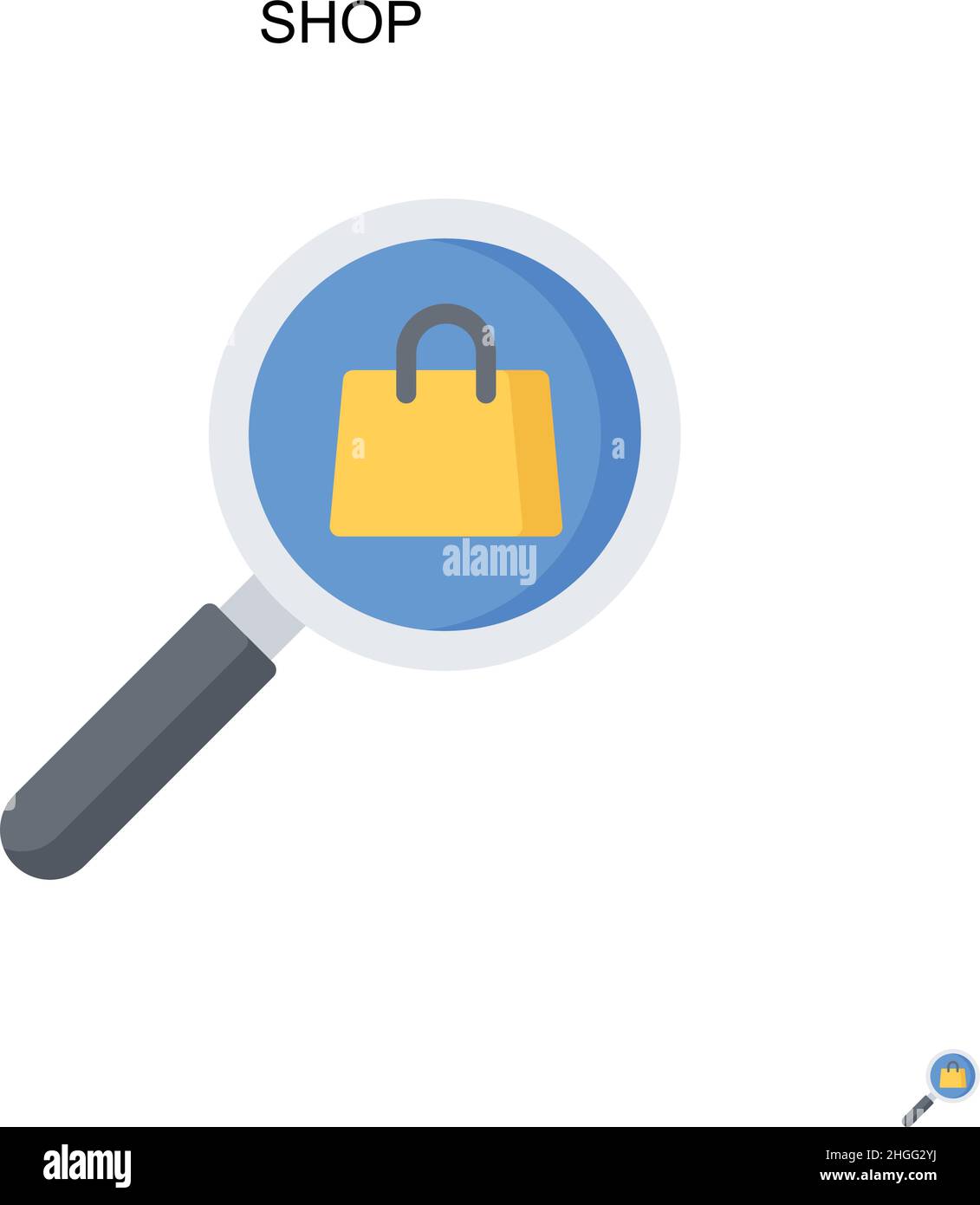 Shop Simple vector icon.Perfect color modern pictogram on editable ...