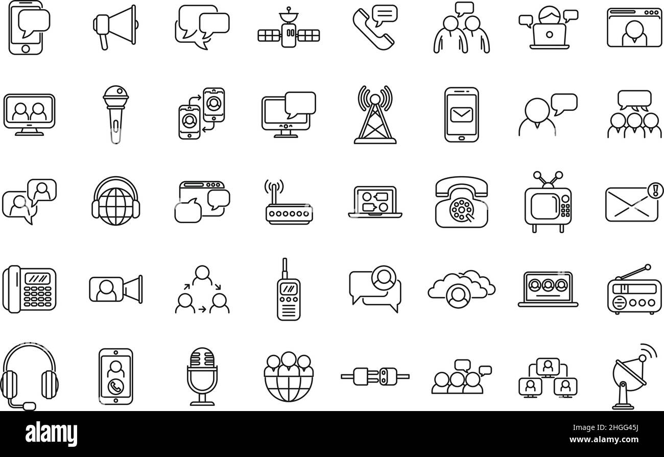Communication icon outline vector. Customer referral. Client market ...