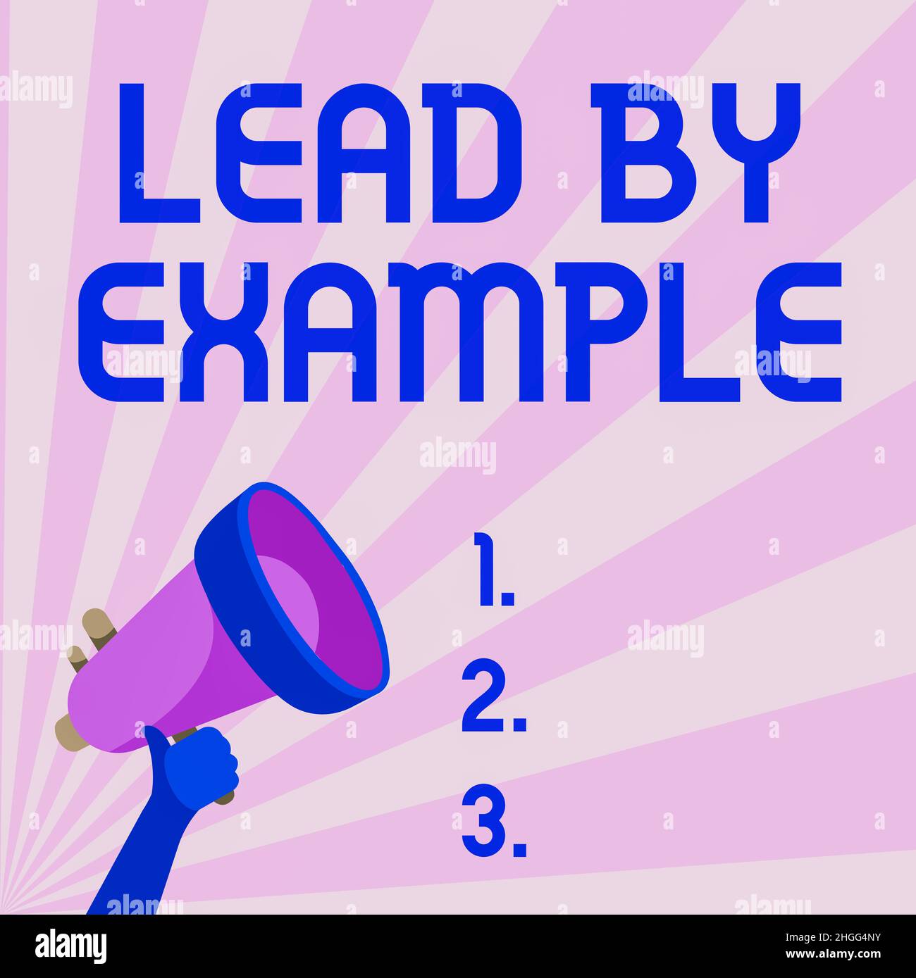Text showing inspiration Lead By Example, Business idea Be a role model ...