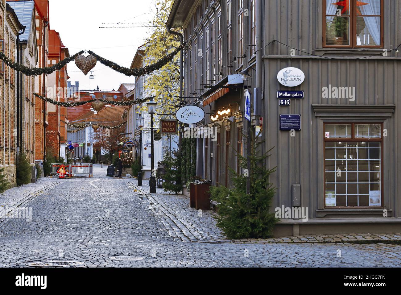 Goteborg Haga touristic district with cafe market, Sweden, Gothenburg ...