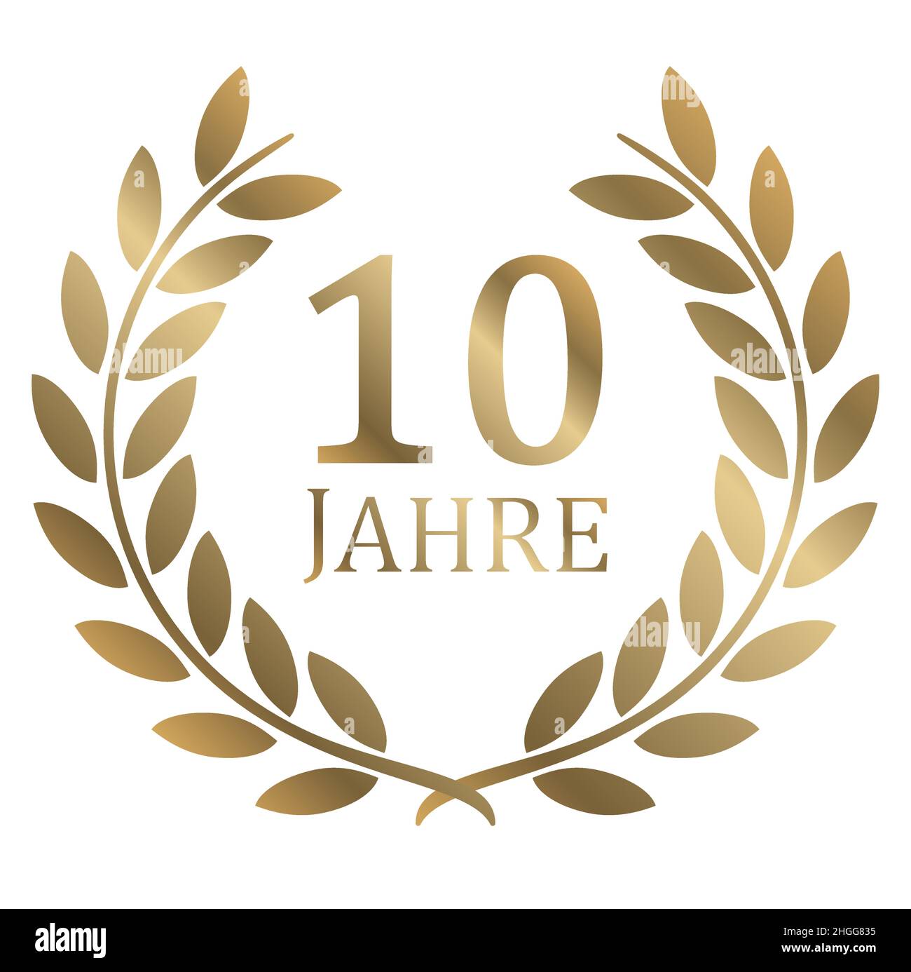 eps vector file with golden laurel wreath on white background for