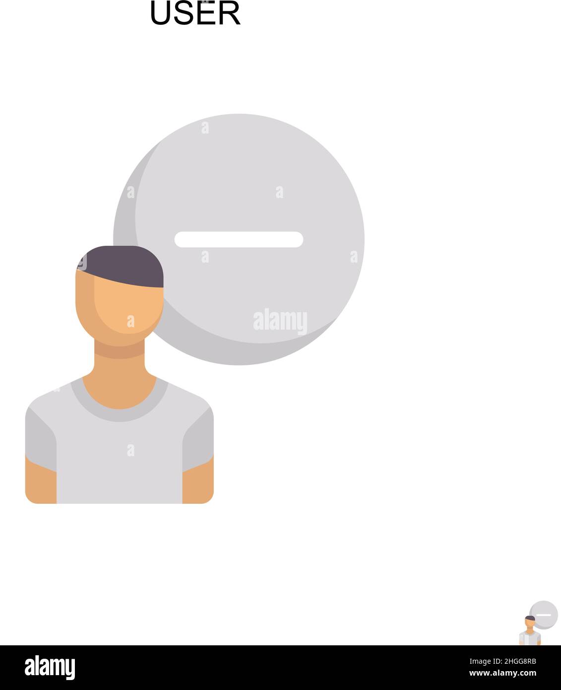 User Simple vector icon.Perfect color modern pictogram on editable ...