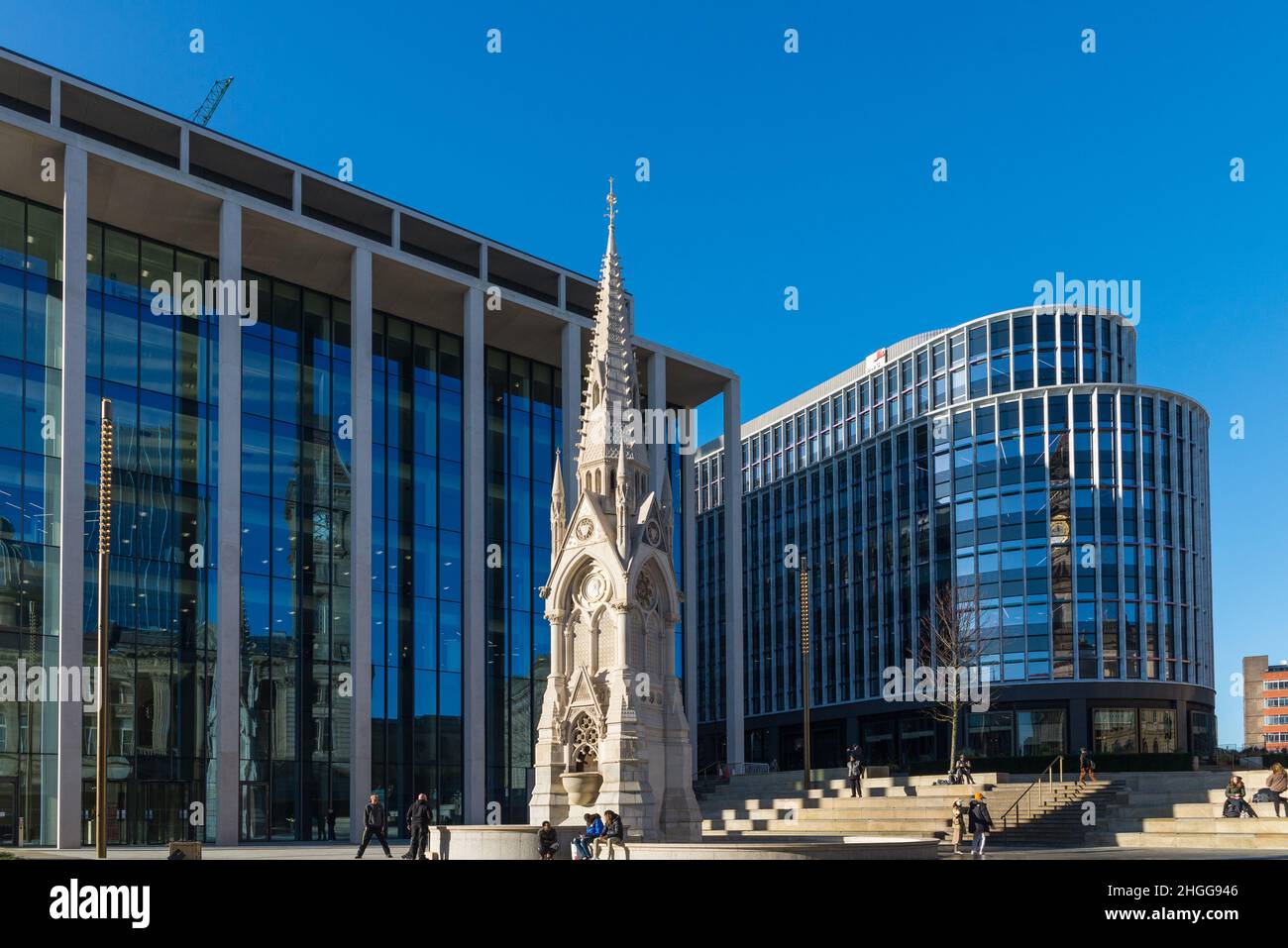 Chamberlain Square in the centre of Birmingham, UK Stock Photo - Alamy