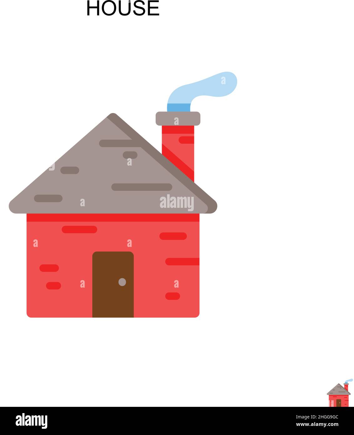 House Simple vector icon.Perfect color modern pictogram on editable ...