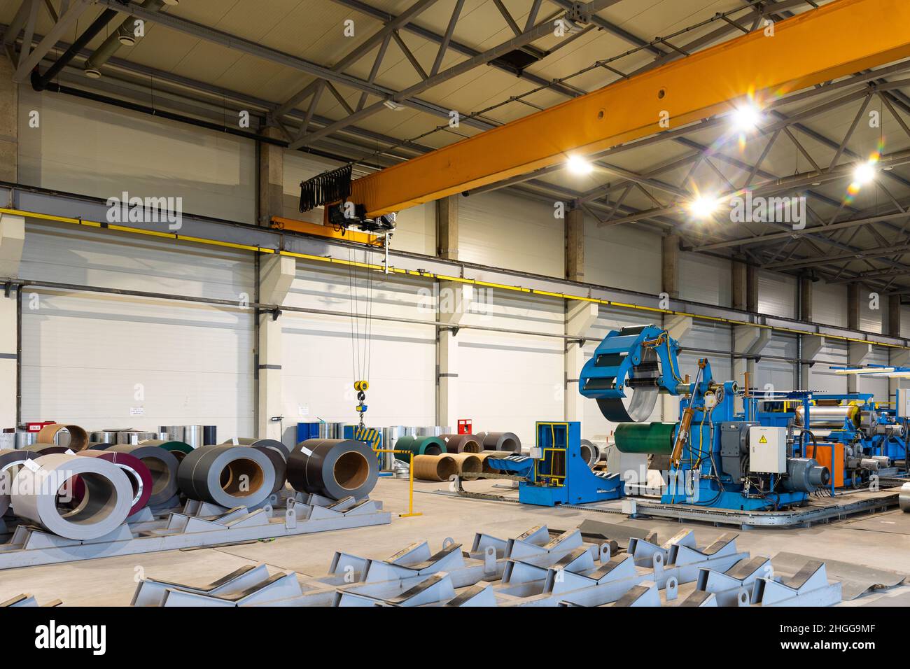 Metal sheet profile forming machine, process of making steel tile for ...