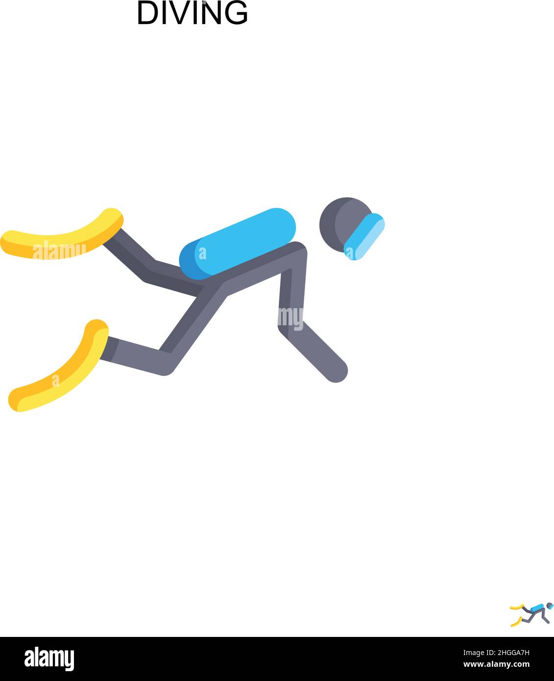 Young woman on scuba training Stock Vector Images - Alamy