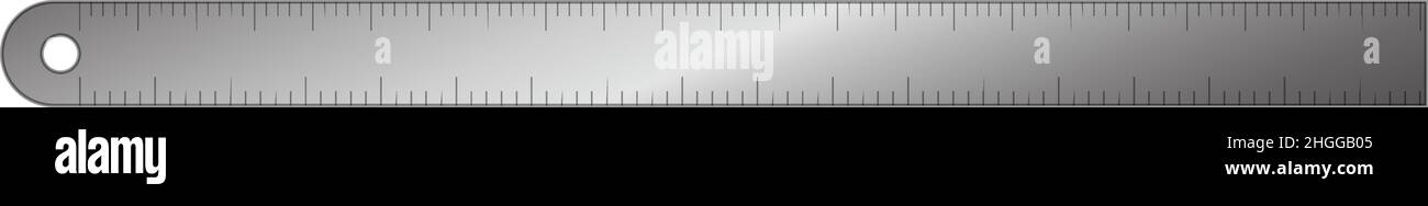 Architect steel ruler icon cartoon vector. Civil desk. Equipment ...