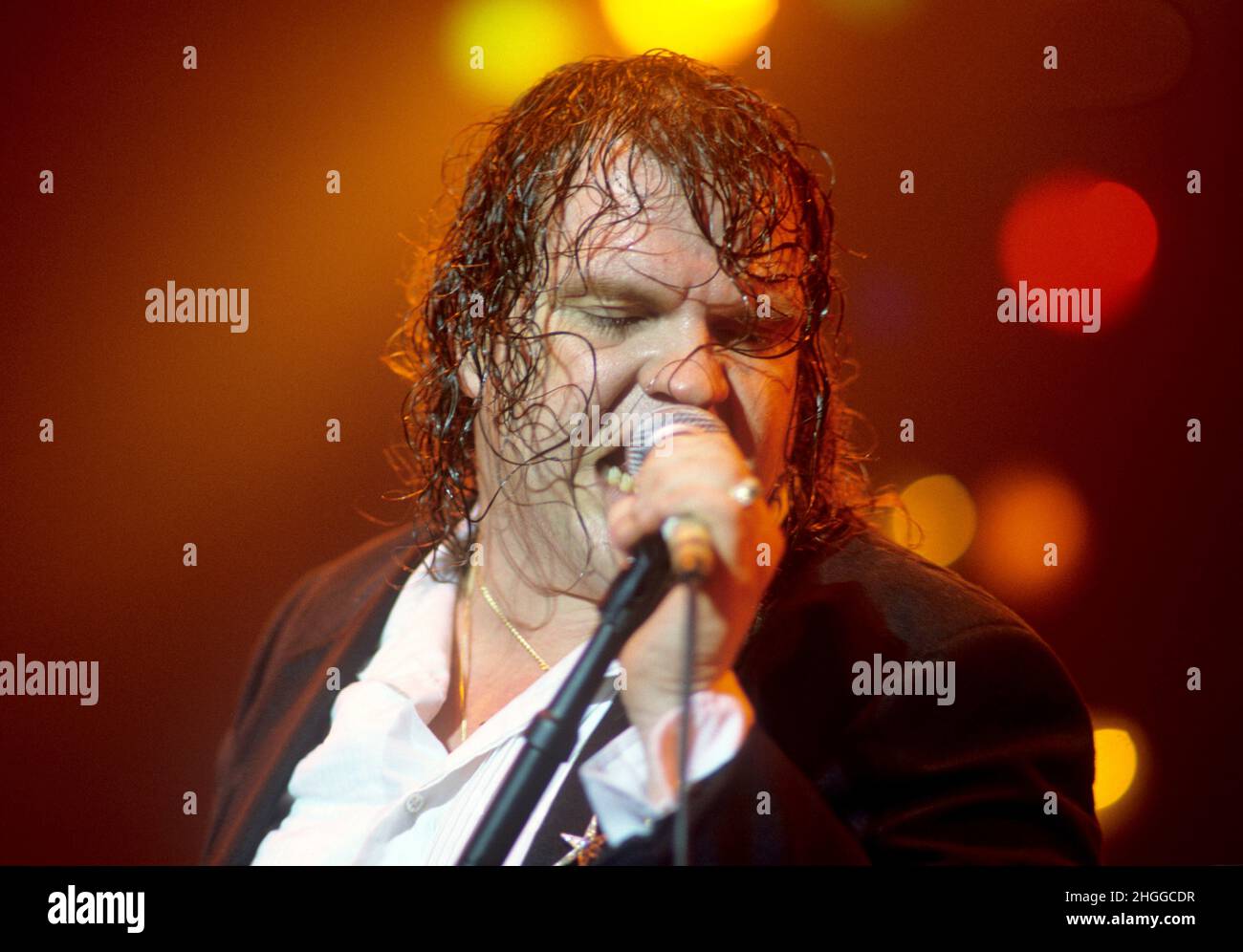 Meat Loaf aufgenommen am 06.04.1988 in München/Munich. || Mindestpreis 20 Euro Stock Photo