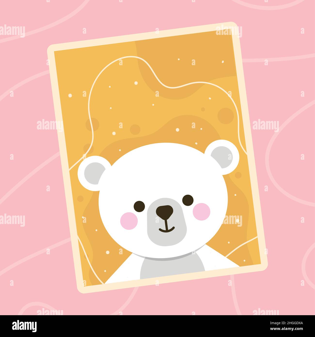 baby polar bear Stock Vector Image & Art - Alamy