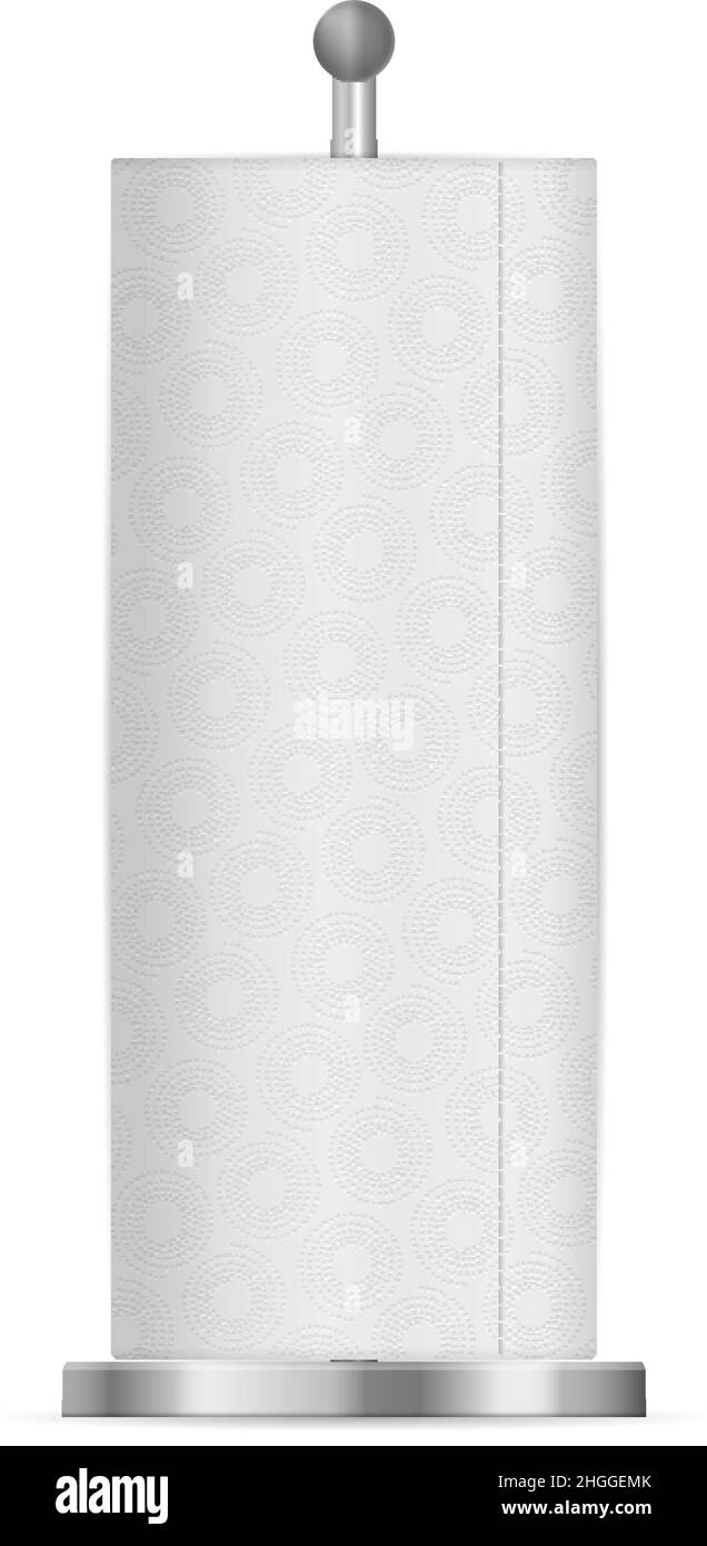 Kitchen paper on a white background. Vector illustration Stock Vector