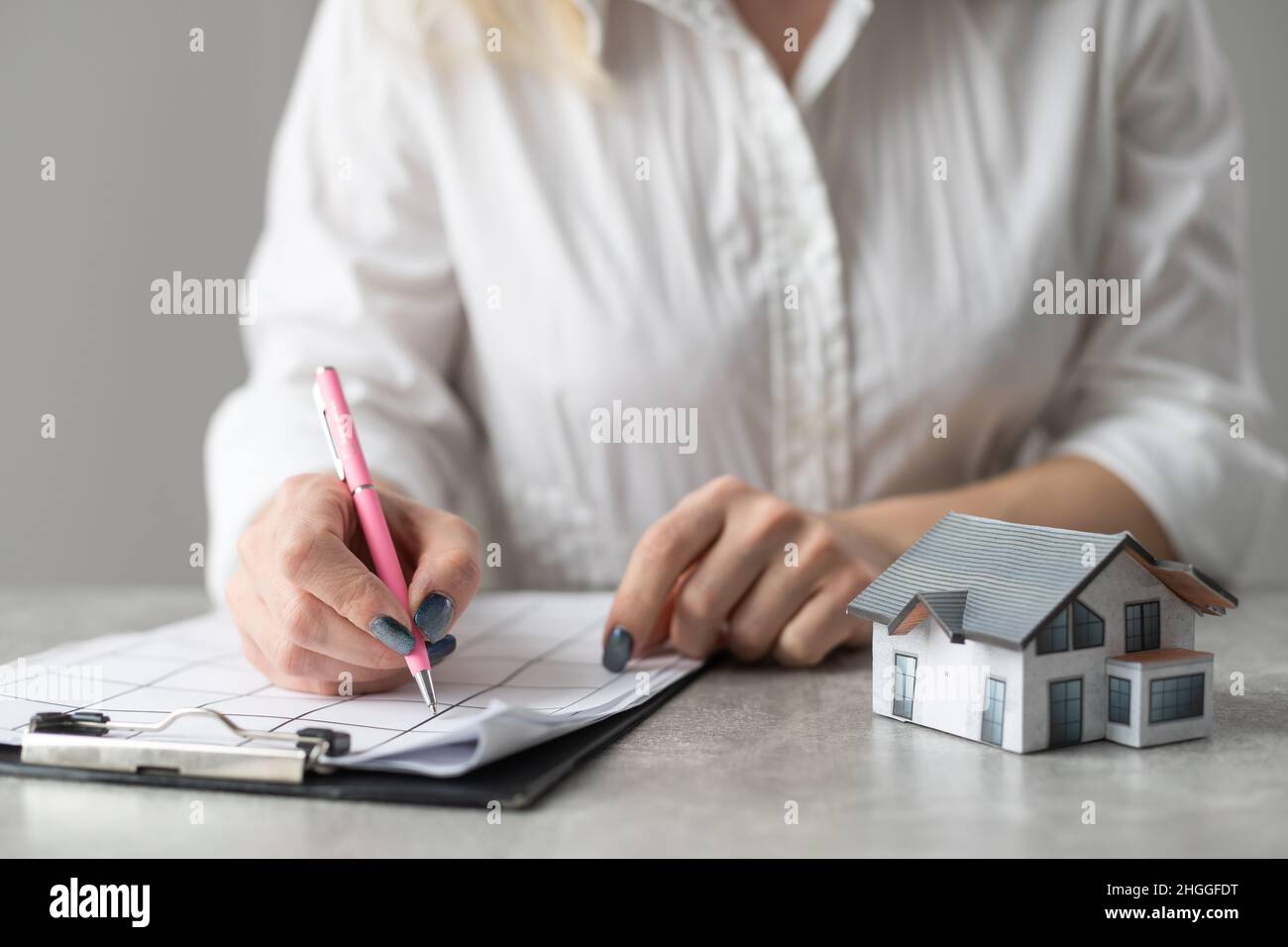 Real Estate House Inspection And Appraisal. Property Insurance Stock