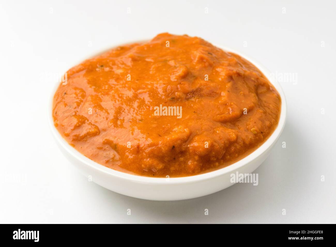 Rose sauce on white background Stock Photo