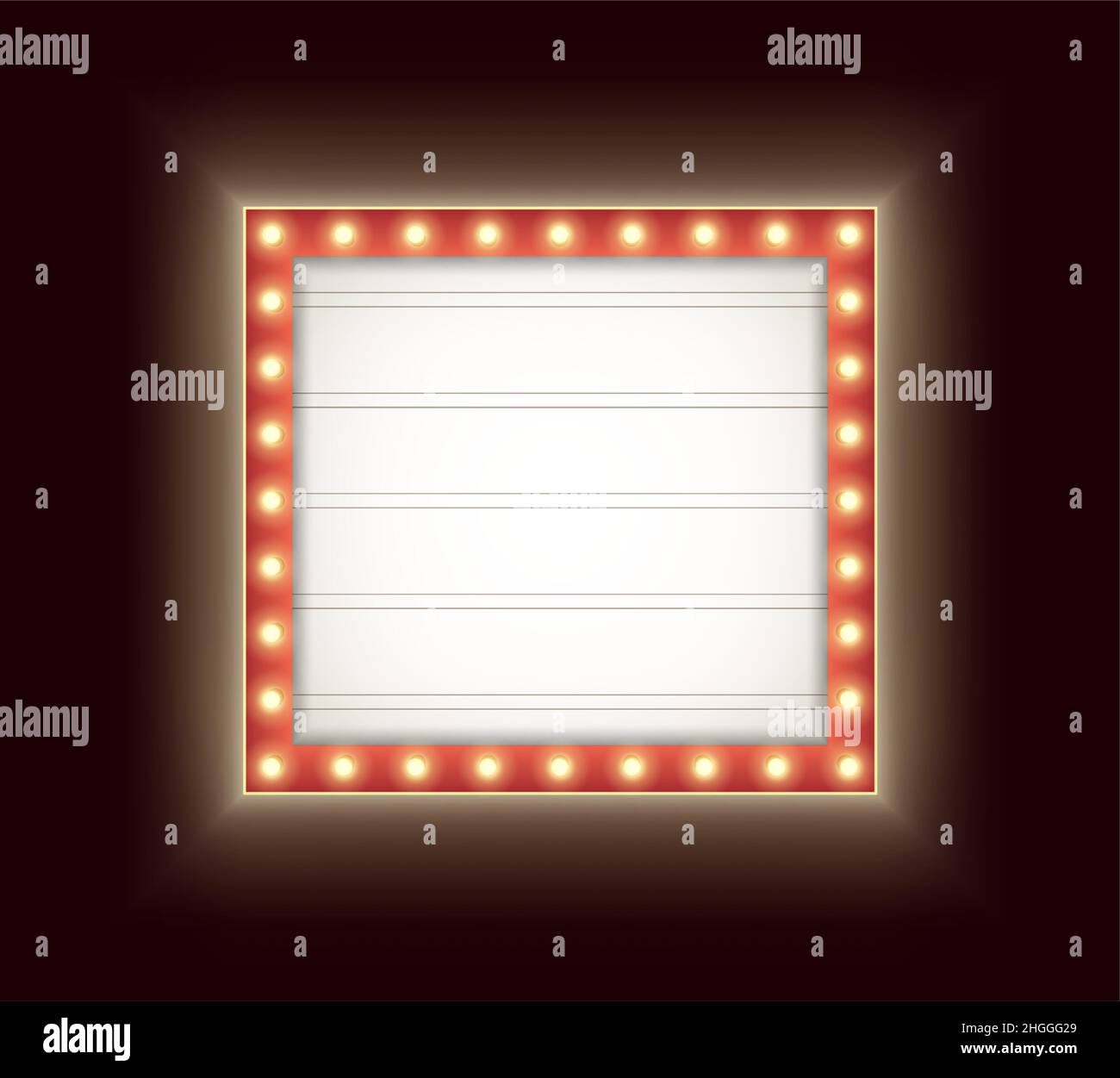 Marquee sign light bulbs Stock Vector Images - Alamy