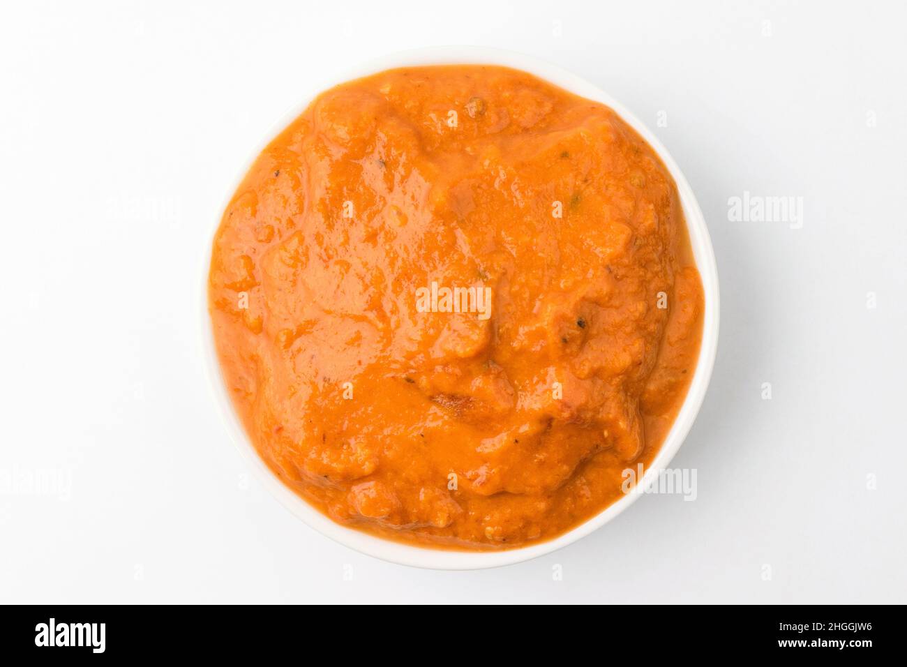 Rose sauce on white background Stock Photo