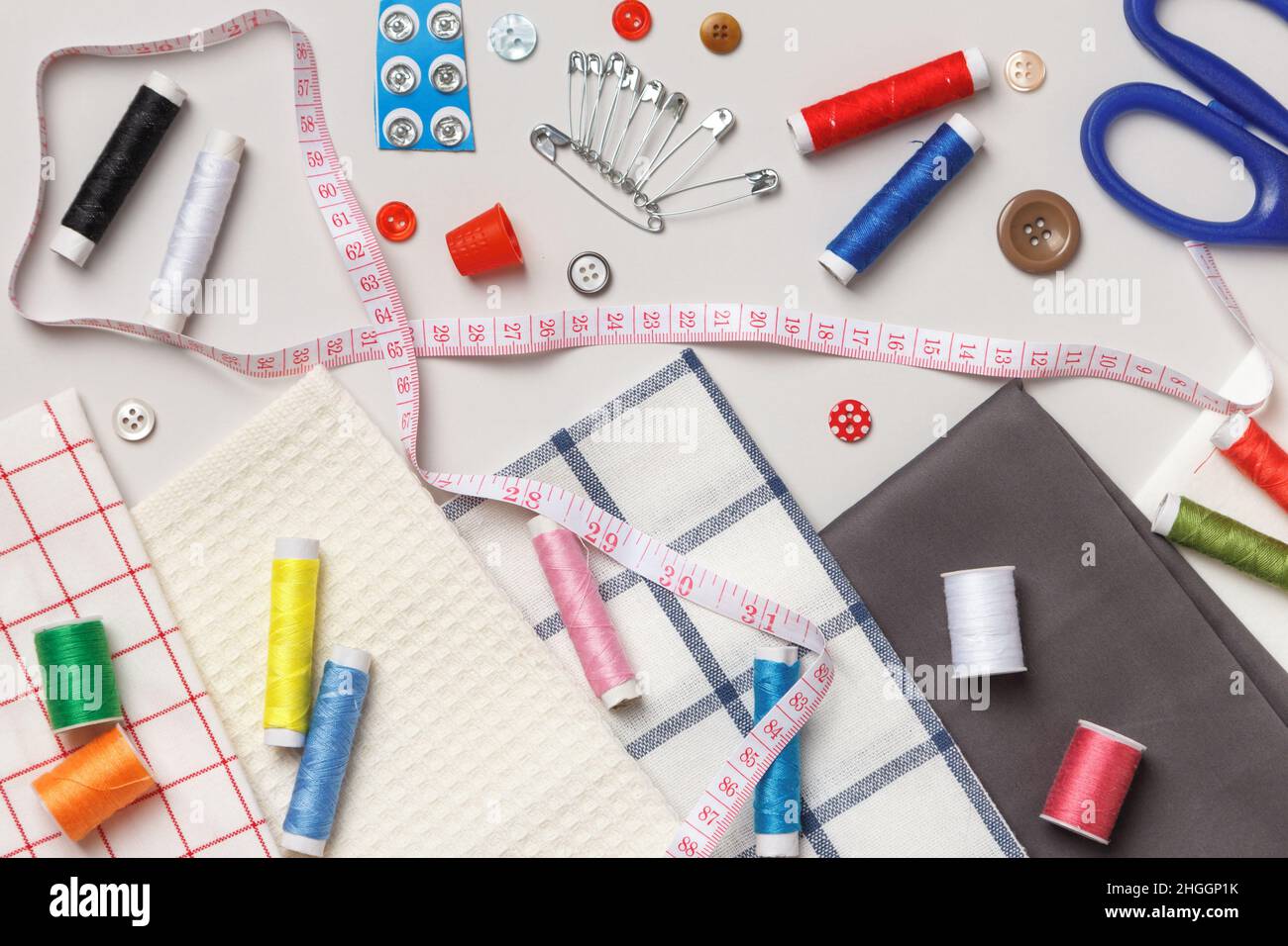 Tools In Textiles Sewing tools and equipment hi-res stock photography and images - Alamy
