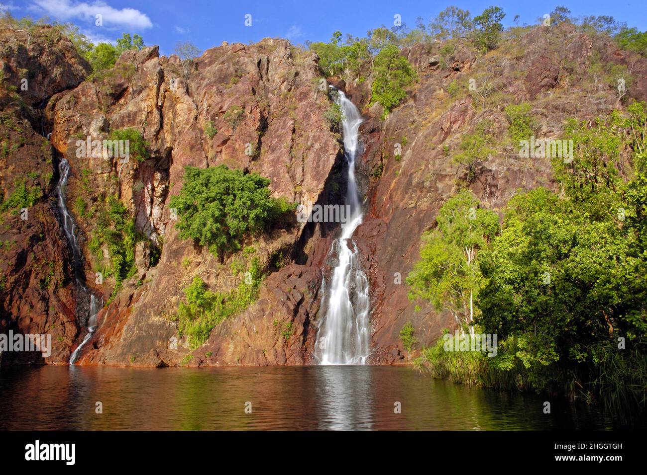 Wangi watwerfalls at the Litchfield National Park, Australia, Northern Territory, Litchfield National Park Stock Photo