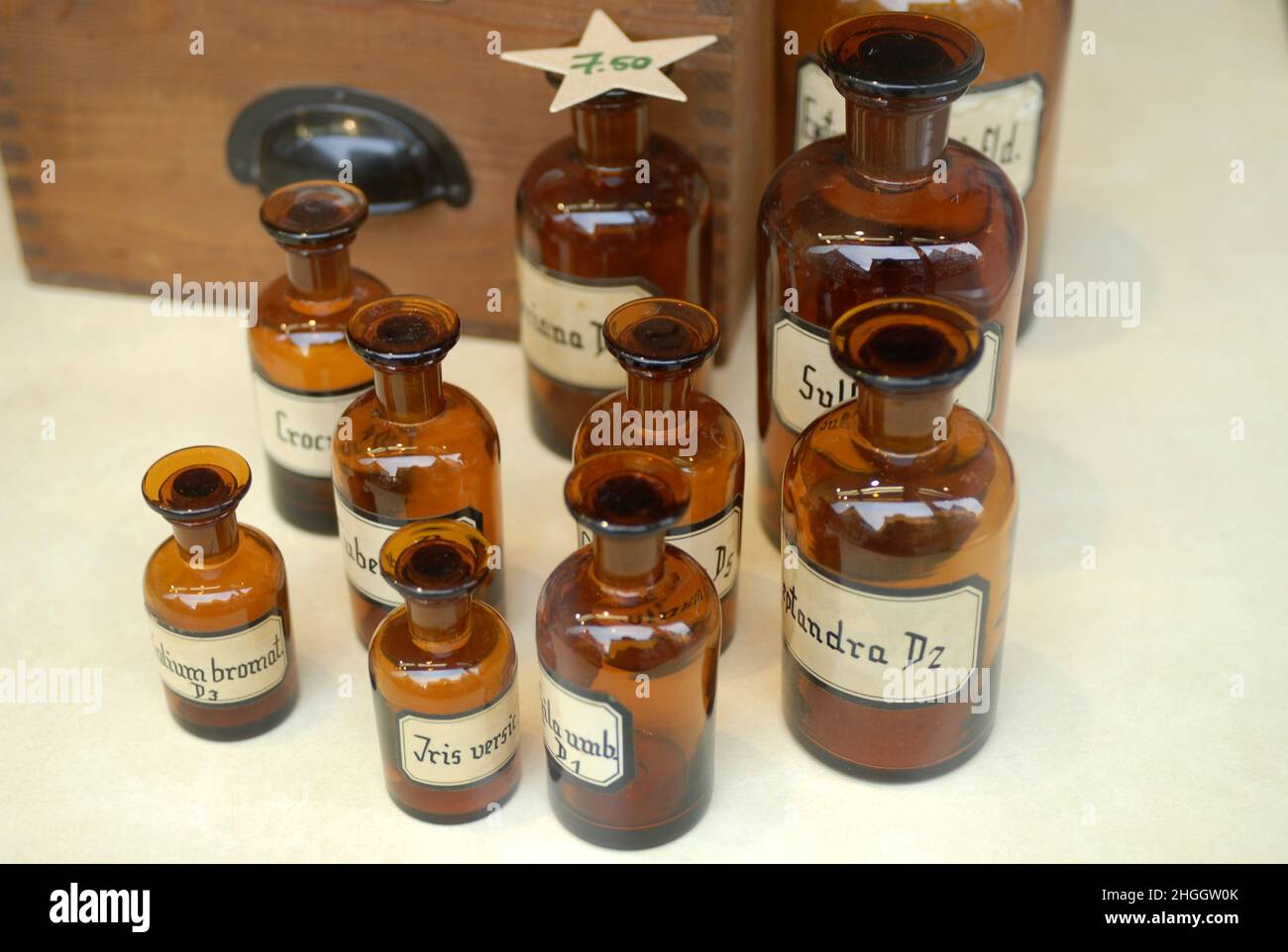 pharmacy bottles, Germany Stock Photo