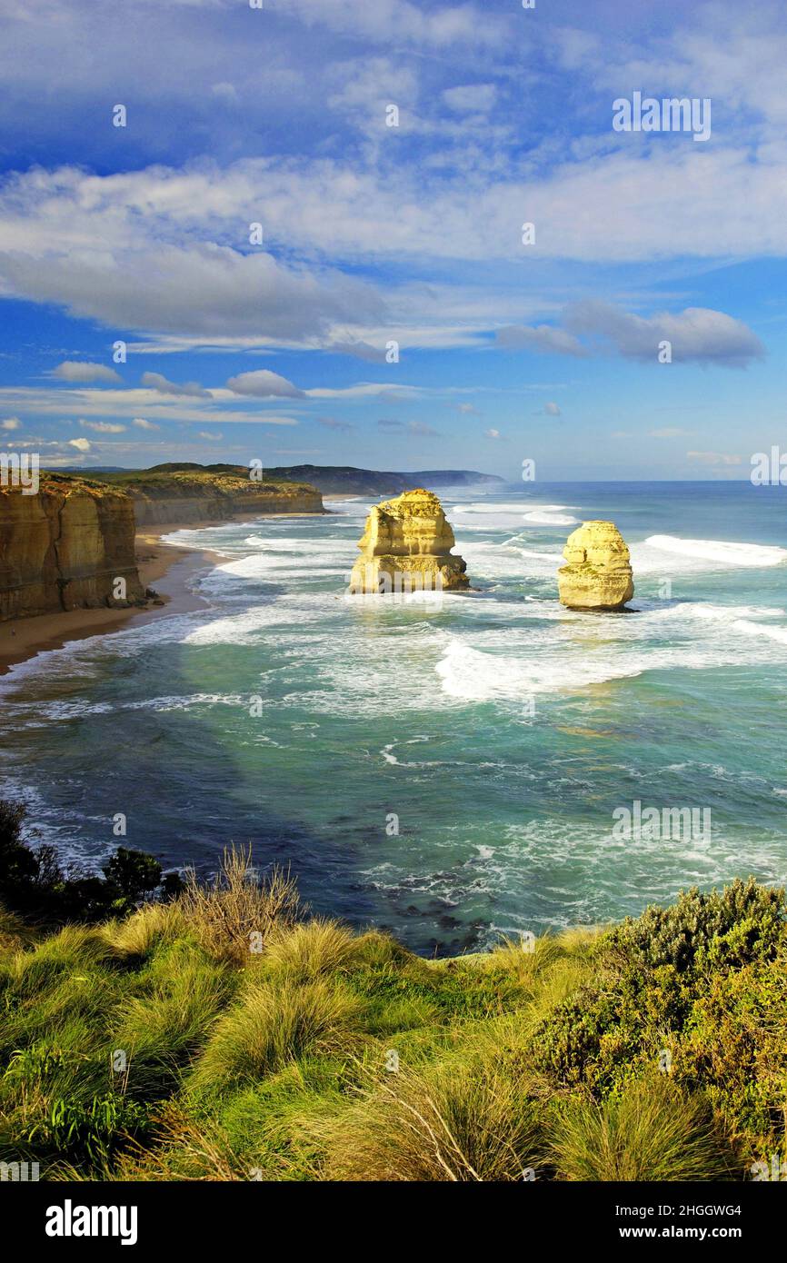 Rocky coast near Port Campell, Australia, Victoria Stock Photo