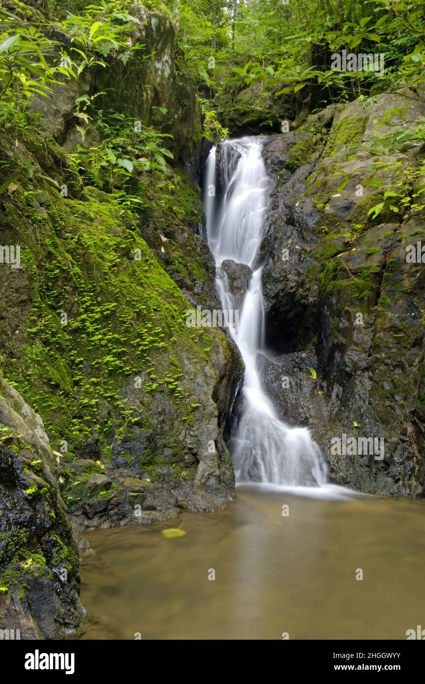 Ton Sai waterfall, Thailand, Phuket Stock Photo