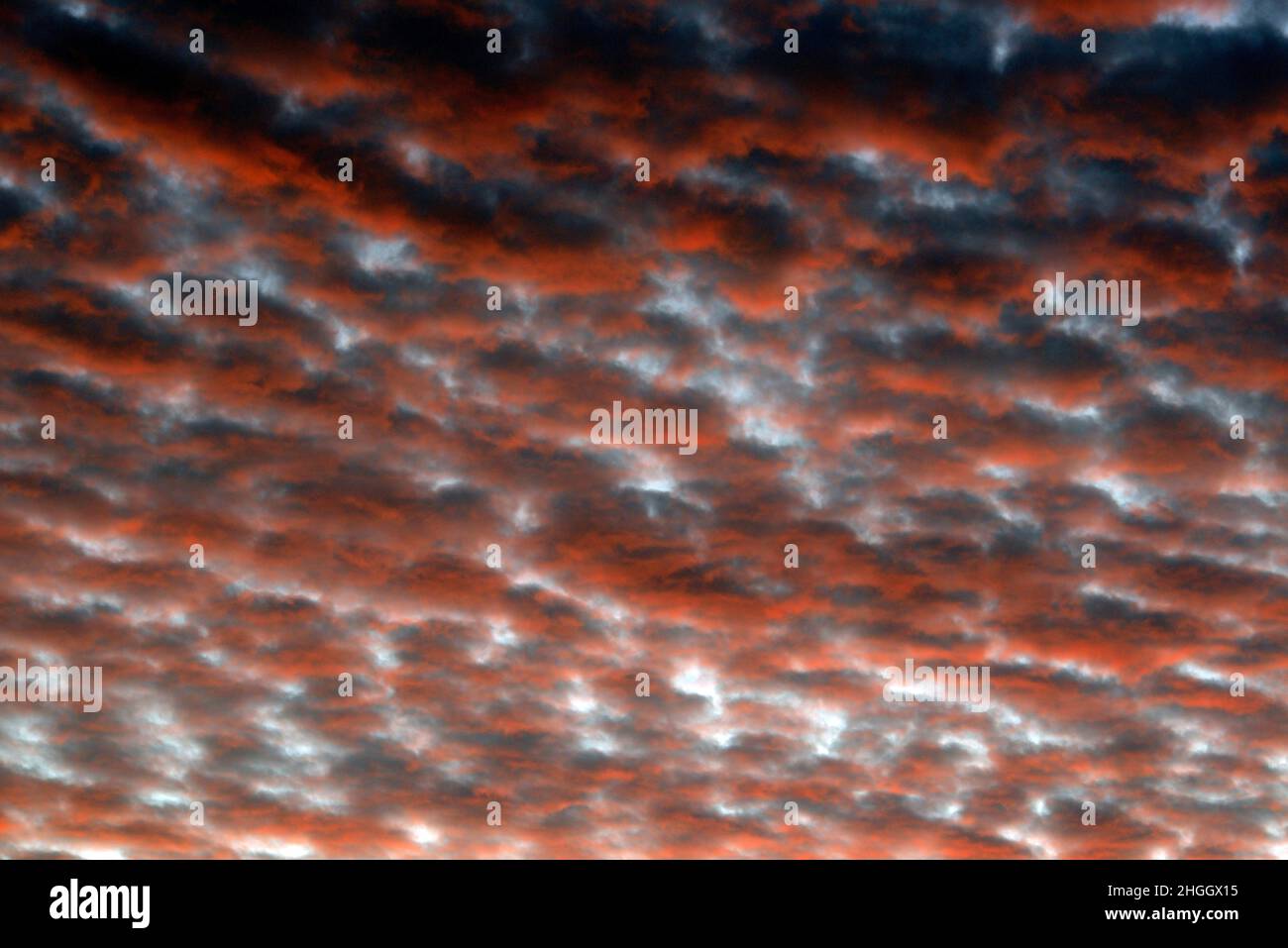 cloudy sky at sunset, Indonesia, Komodo National Park Stock Photo