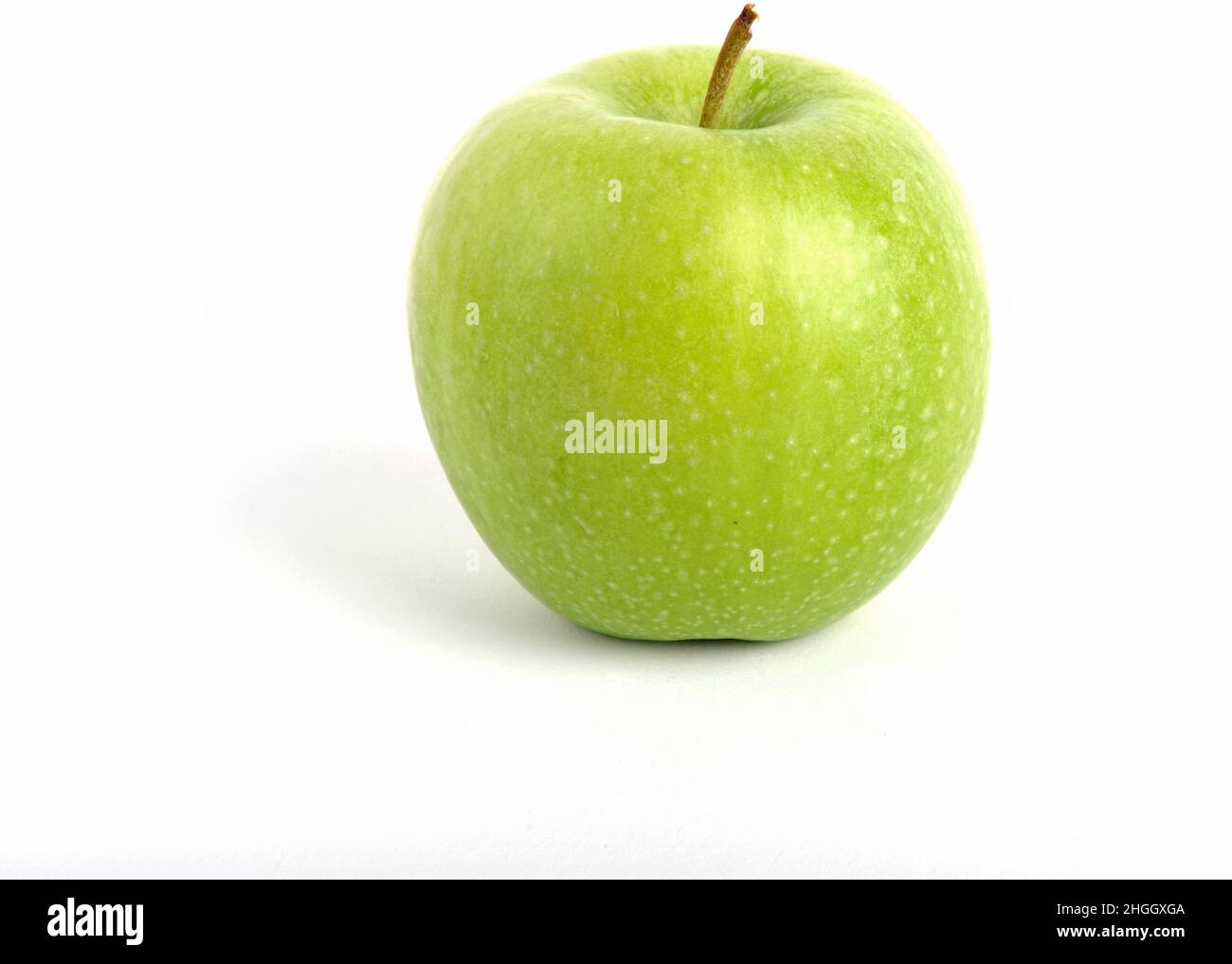 apple (Malus domestica), fresh green apple, Granny Smith Stock Photo