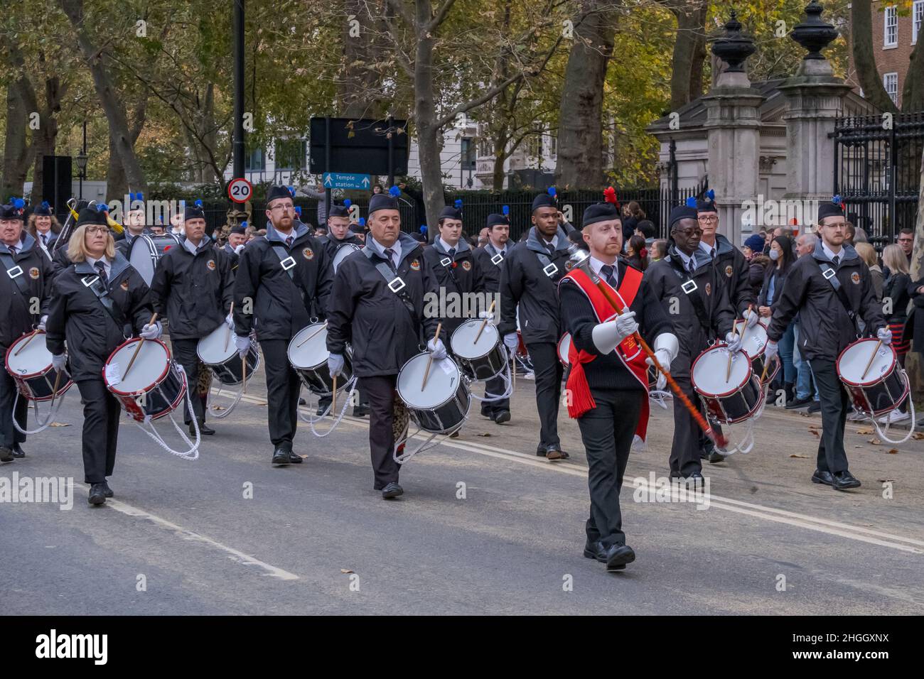 Drum major & drummers of the Bugles and Drums Of The Stedfast