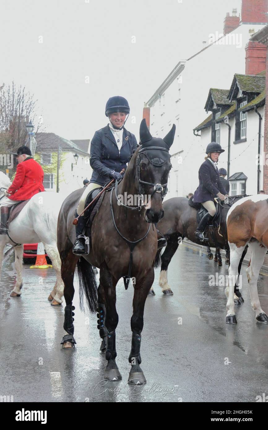 BOXING DAY HUNT MEET Stock Photo