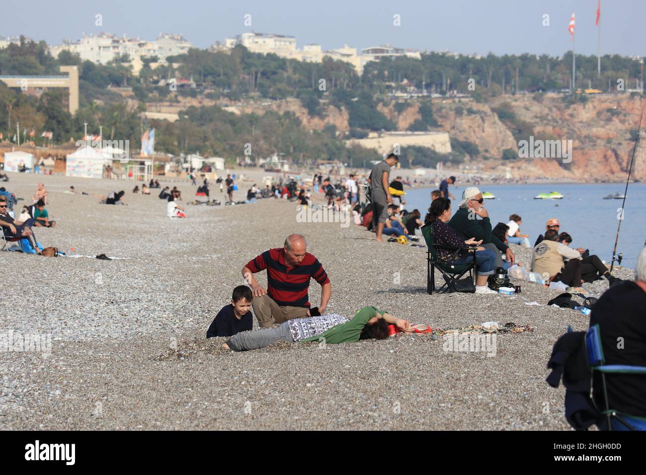 Antalya is the fifth-most populous city in Turkey and the capital of Antalya Province. Stock Photo