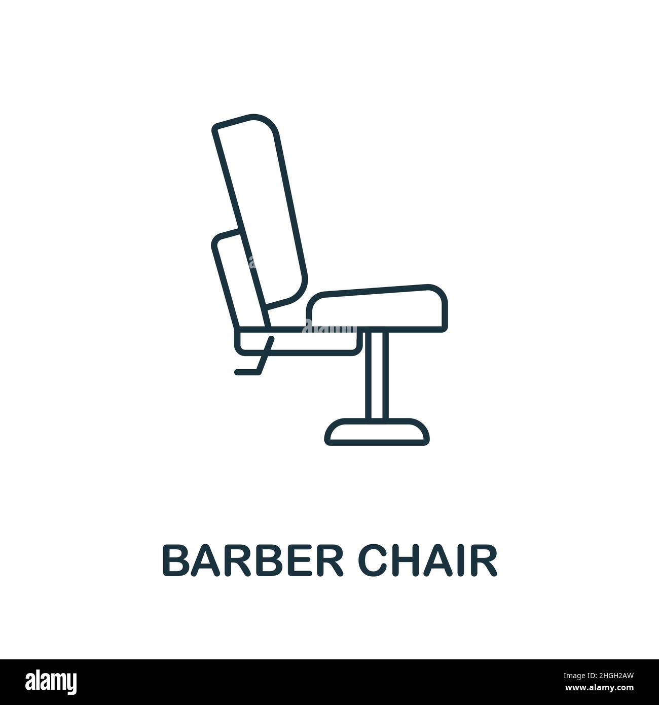 Barber Chair icon. Line element from hairdresser collection. Linear