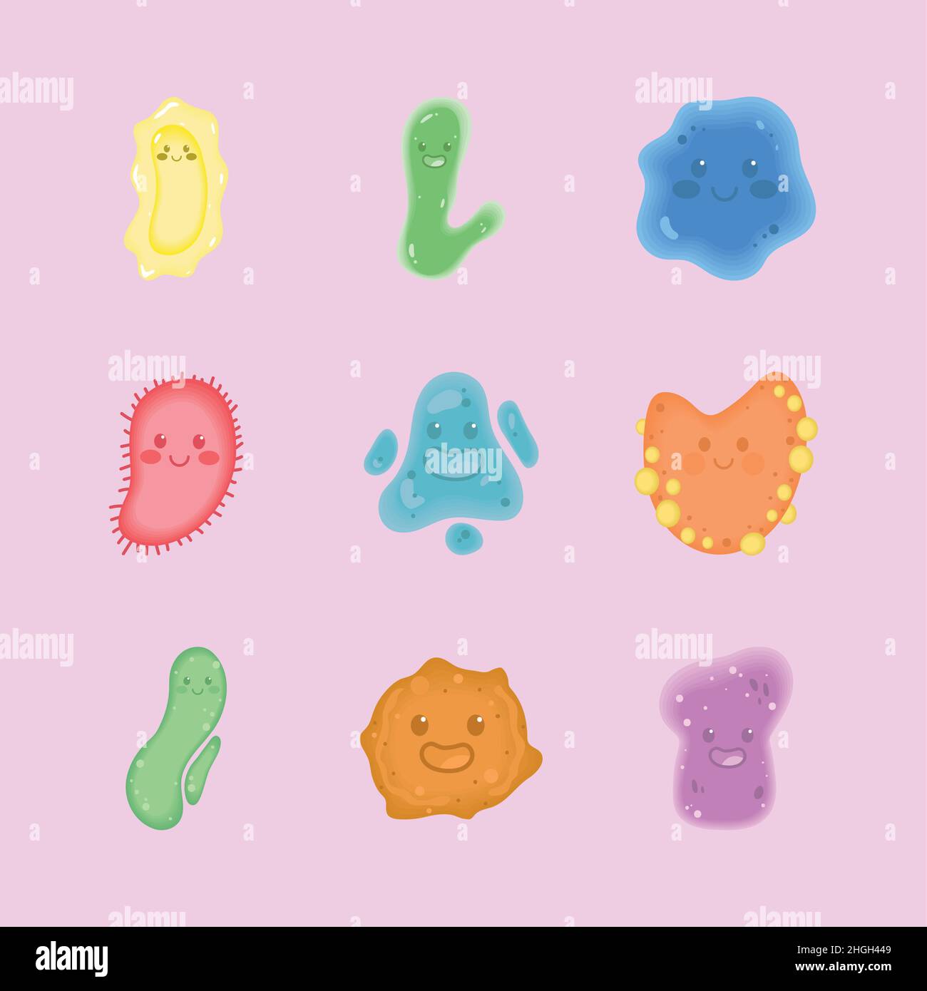 bacterias and virus collection Stock Vector Image & Art - Alamy