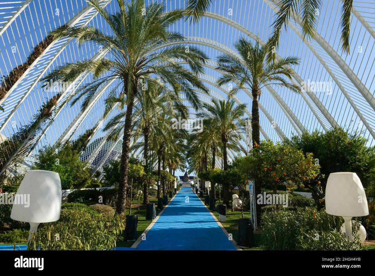 Umbracle on City of Arts and Sciences of architect Santiago Calatrava ...