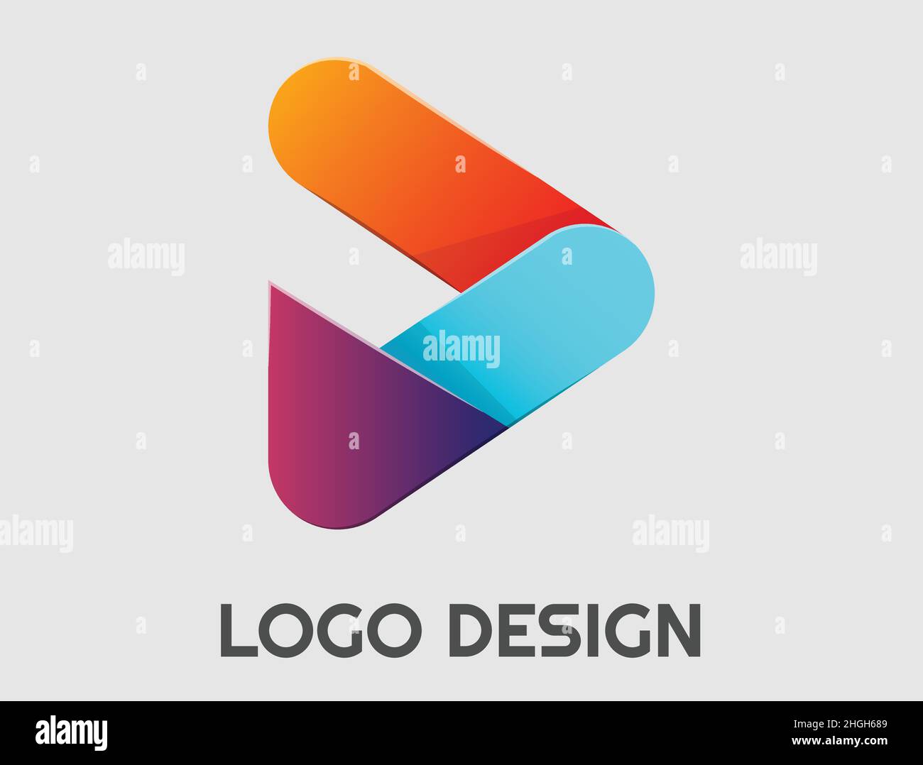Abstract logo. Minimalistic design. Beautiful and simple element. Stock Vector