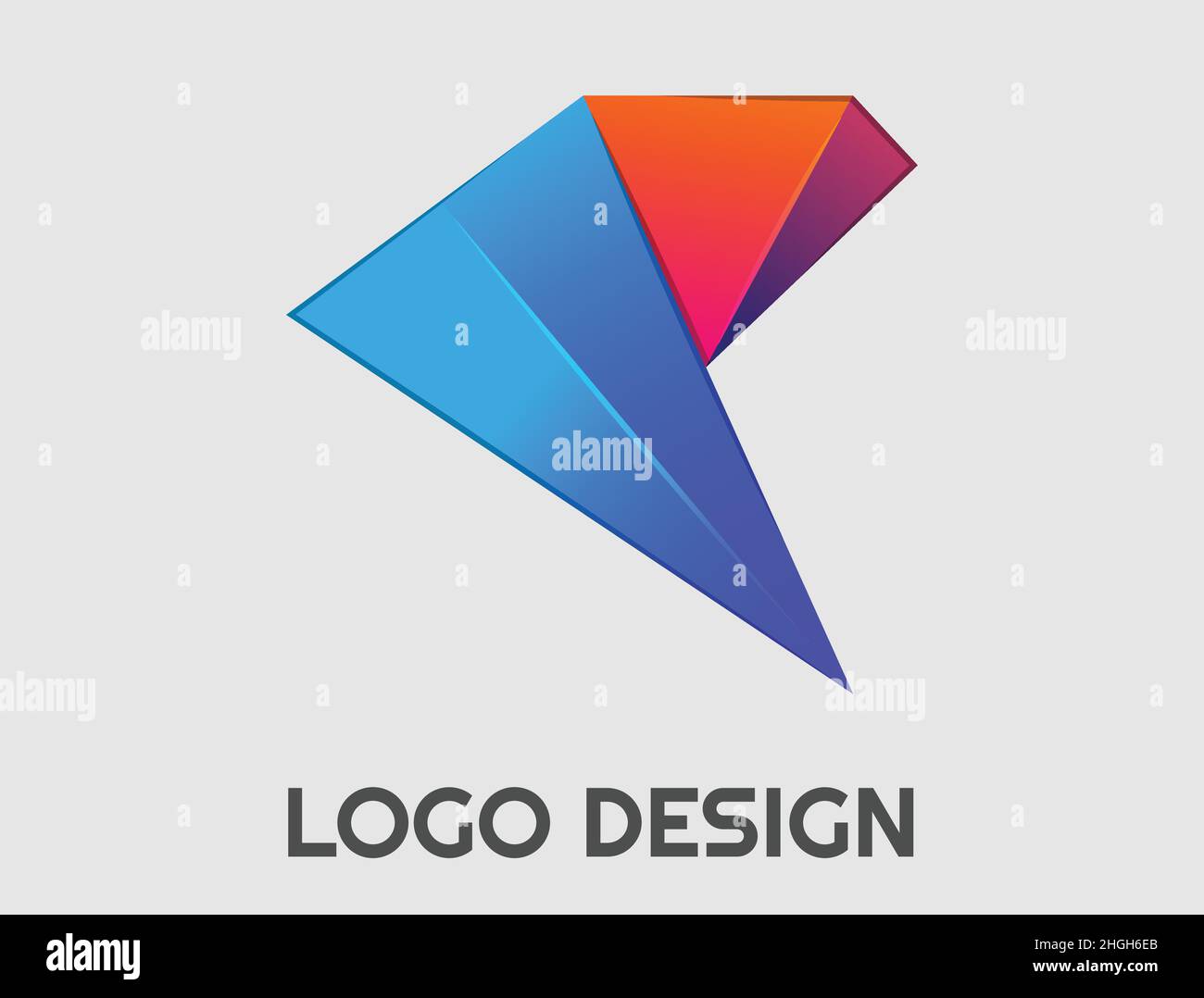 Abstract logo. Minimalistic design. Beautiful and simple element. Stock Vector