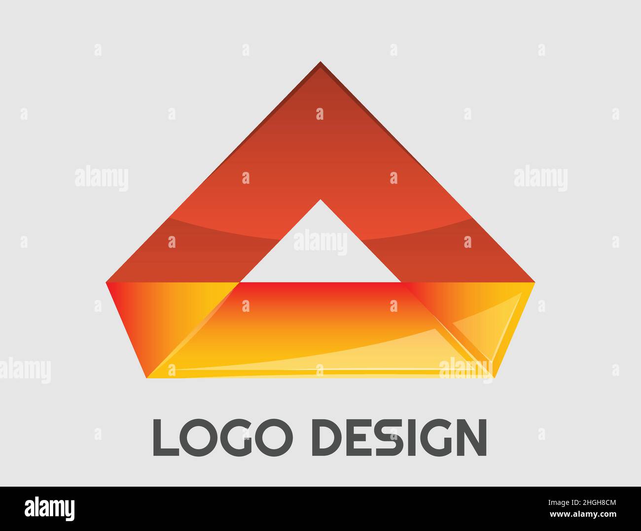 Abstract logo. Minimalistic design. Beautiful and simple element. Stock Vector