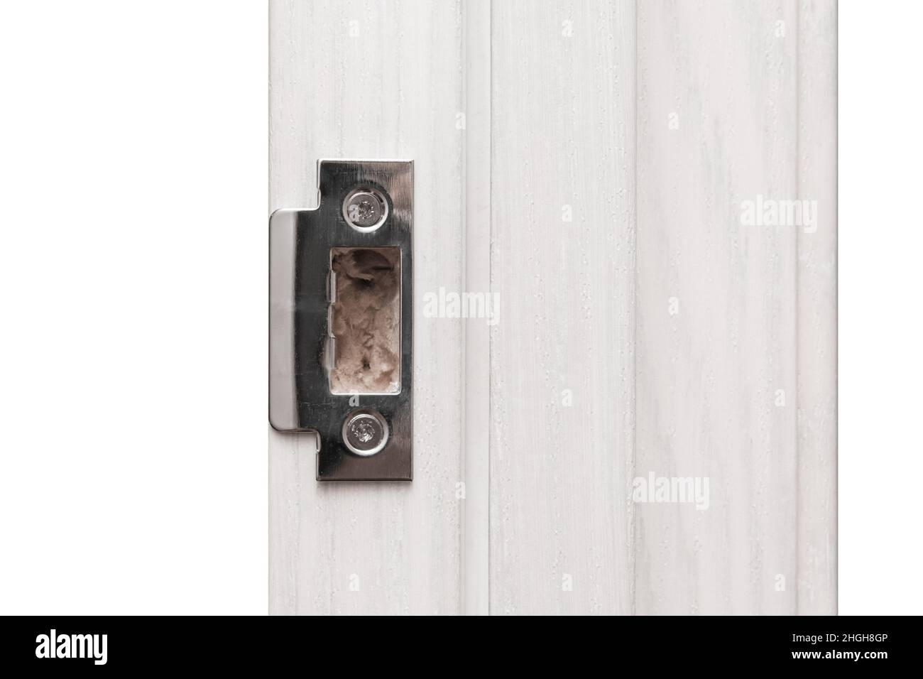Door latch fix lock installation mechanism repair detail object Stock