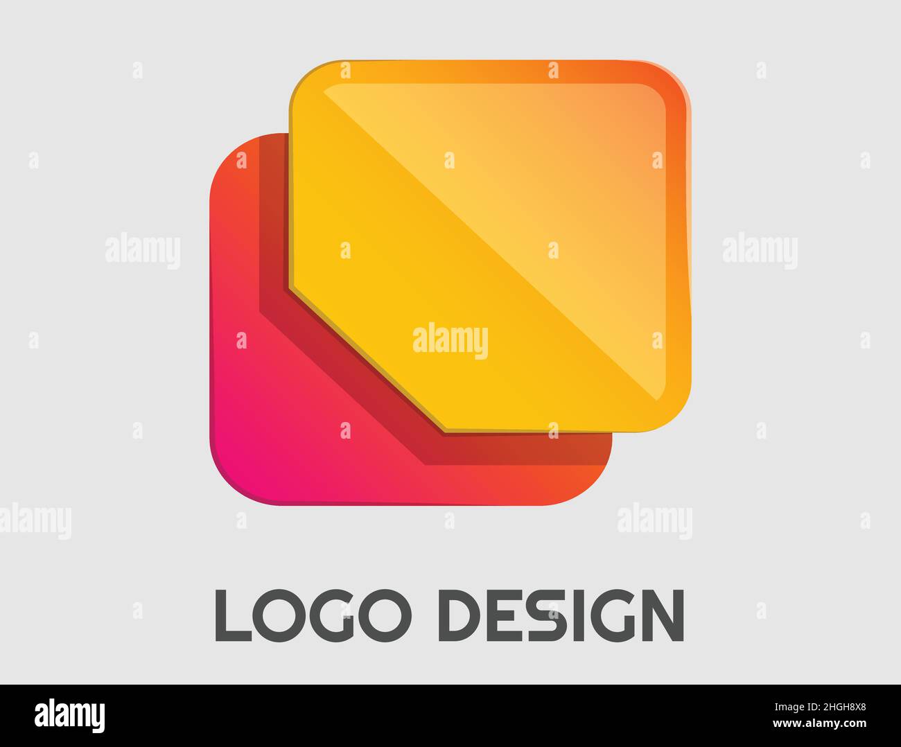 Abstract logo. Minimalistic design. Beautiful and simple element. Stock Vector