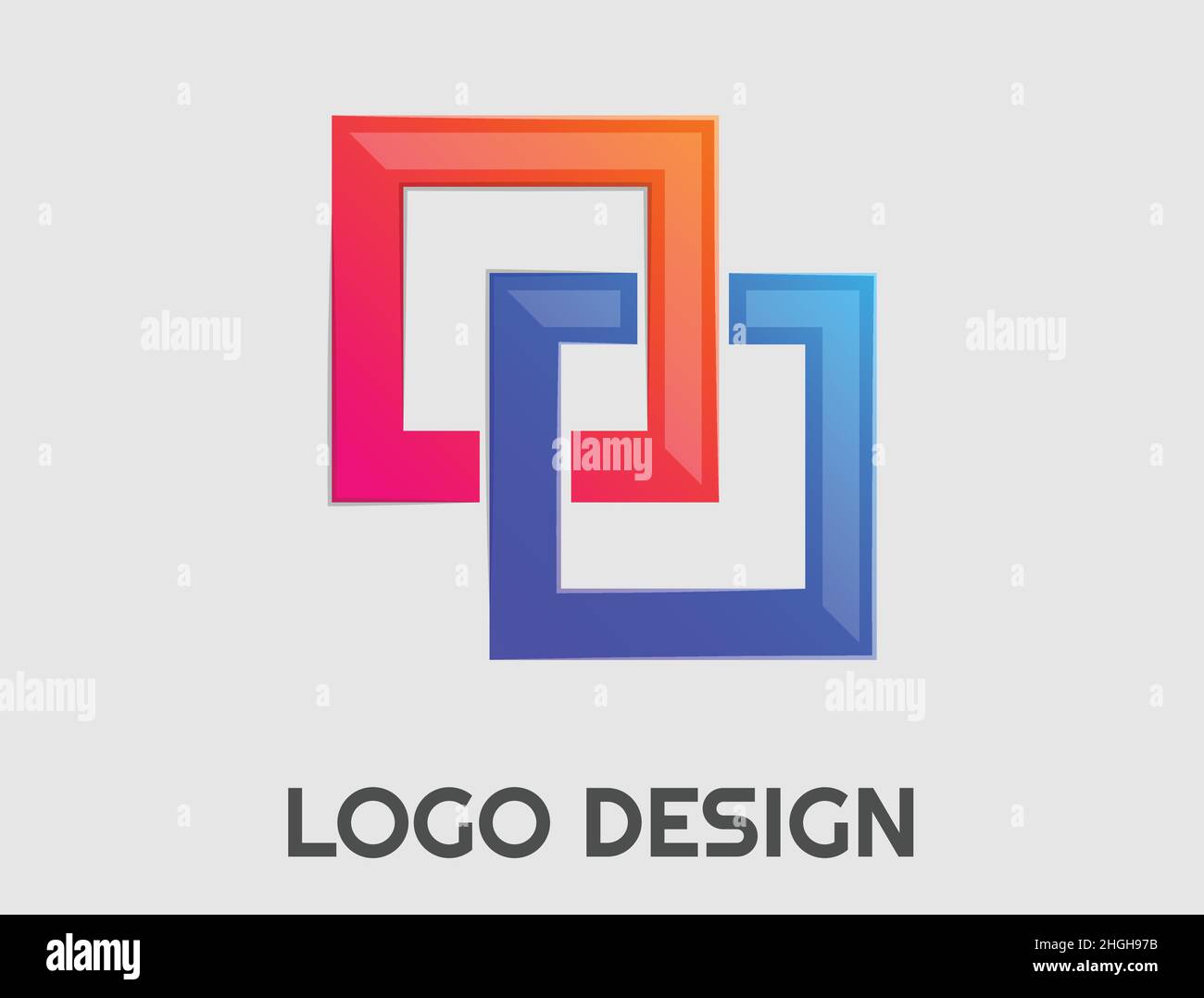 Abstract logo. Minimalistic design. Beautiful and simple element. Stock Vector