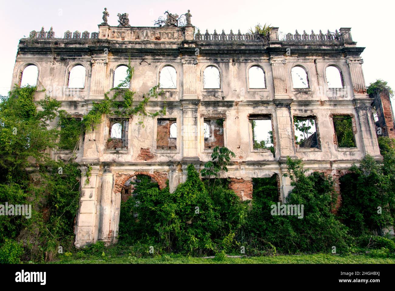 Ruins of the first Agronomy school in Brazil. Sao Francisco do Conde, Bahia, Brazil. Stock Photo