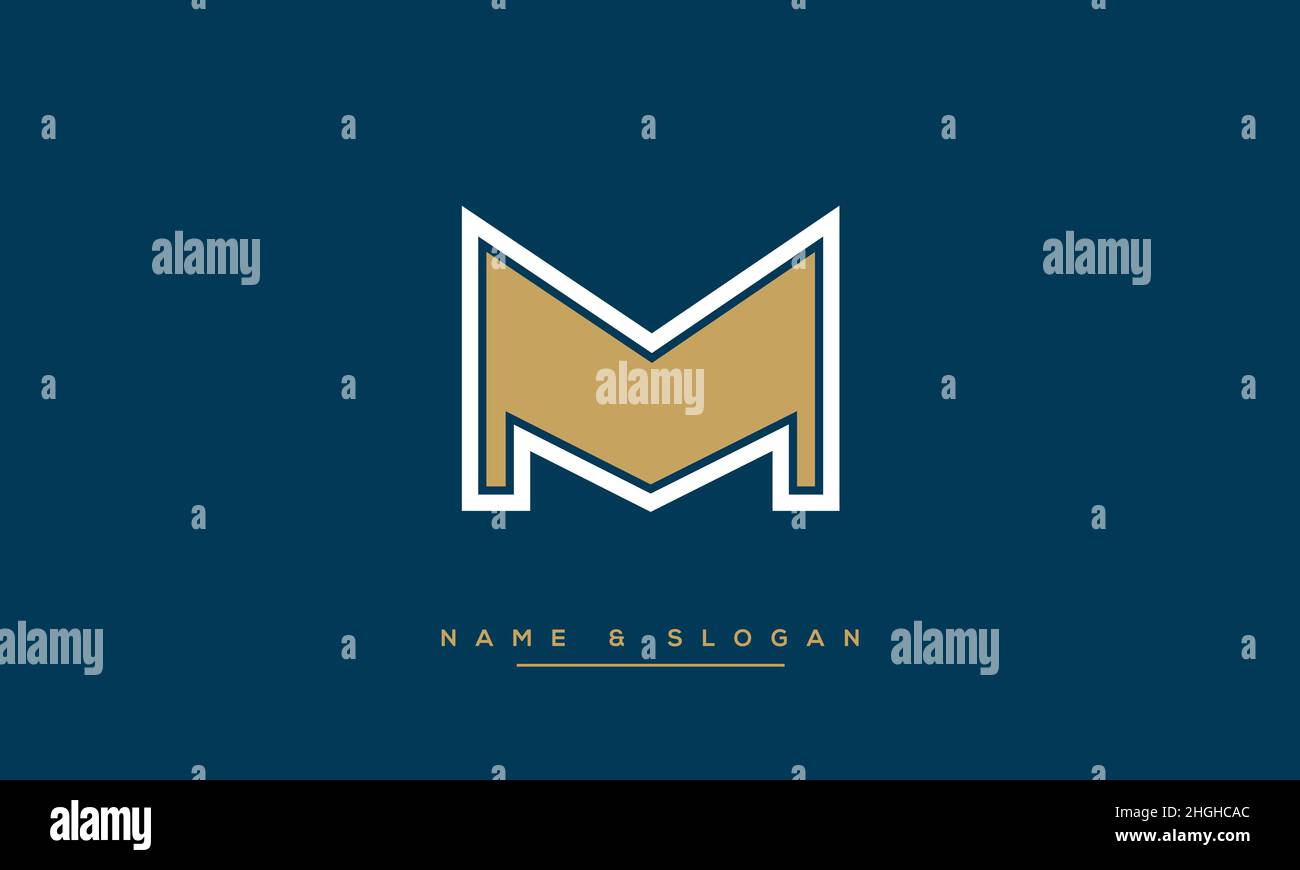 Premium Vector  Modern and abstract letter m or mm logo design in