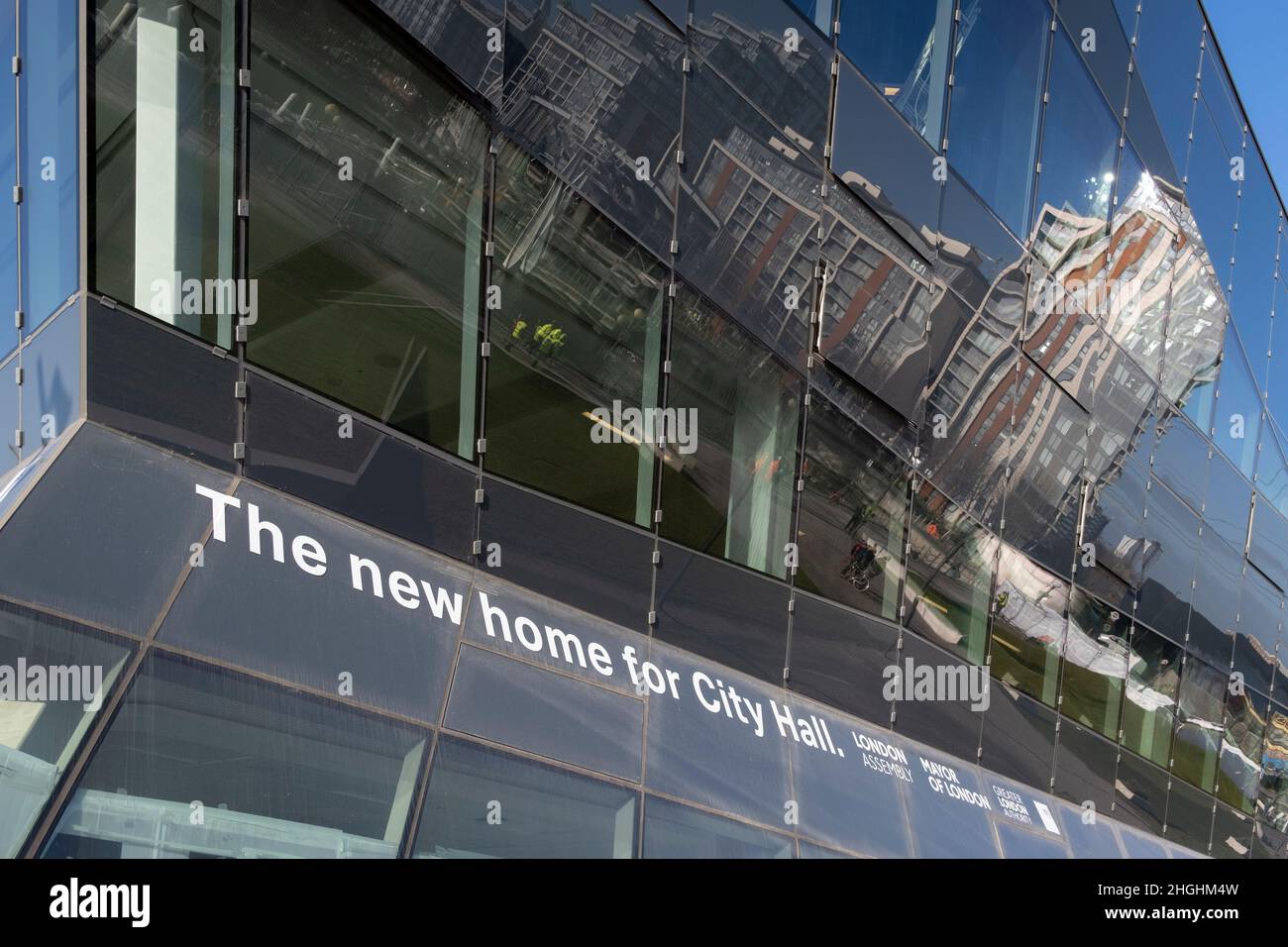 An exterior view of the London Assembly's new City Hall (aka the Crystal) at Royal Dock in the East End borough of Newham, on 20th January 2020, in London, England. Mayor of London Sadiq Khan has revealed. The Crystal is replacing theNorman Foster-designed building on the south bank of the Thames. London mayor Sadiq Khan said the relocation will save £61 million over the course of five years, which he has pledged to spend on frontline services such as the Met Police and London Fire Brigade. .. (Full caption in Additional Info). Stock Photo