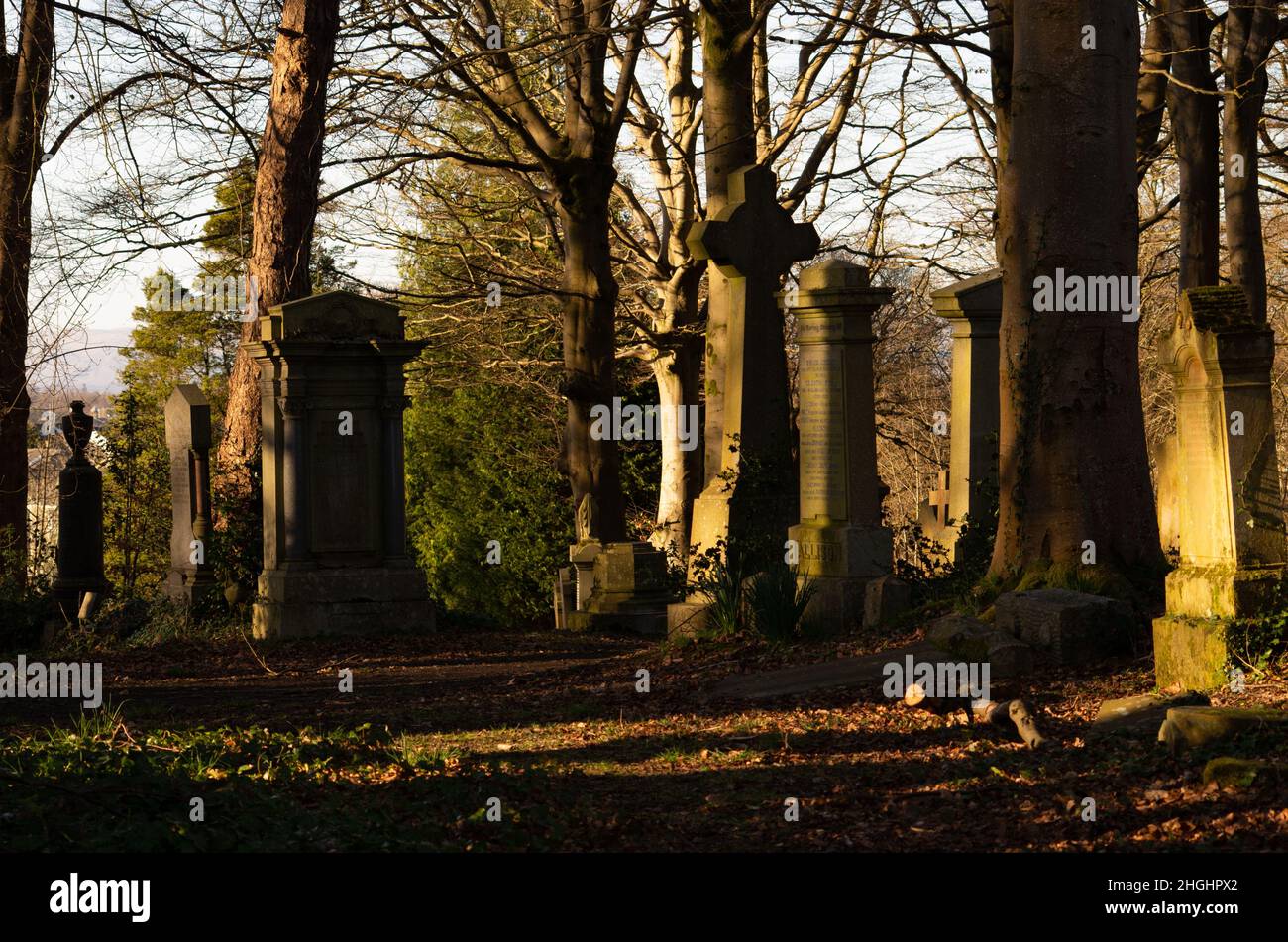 Cathcart Cemetery, South Glasgow Stock Photo