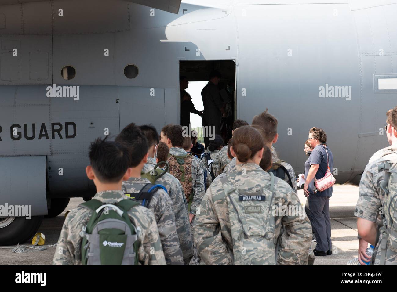 Civil Air Patrol cadets participate in the 2021 Massachusetts Wing