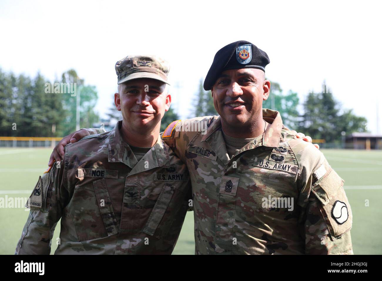 COL Noe and SGM Caleb Stock Photo - Alamy